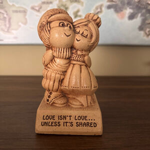 Vintage 1973 Paula Figurine — “Love Isn’t Love Unless It’s Shared”
